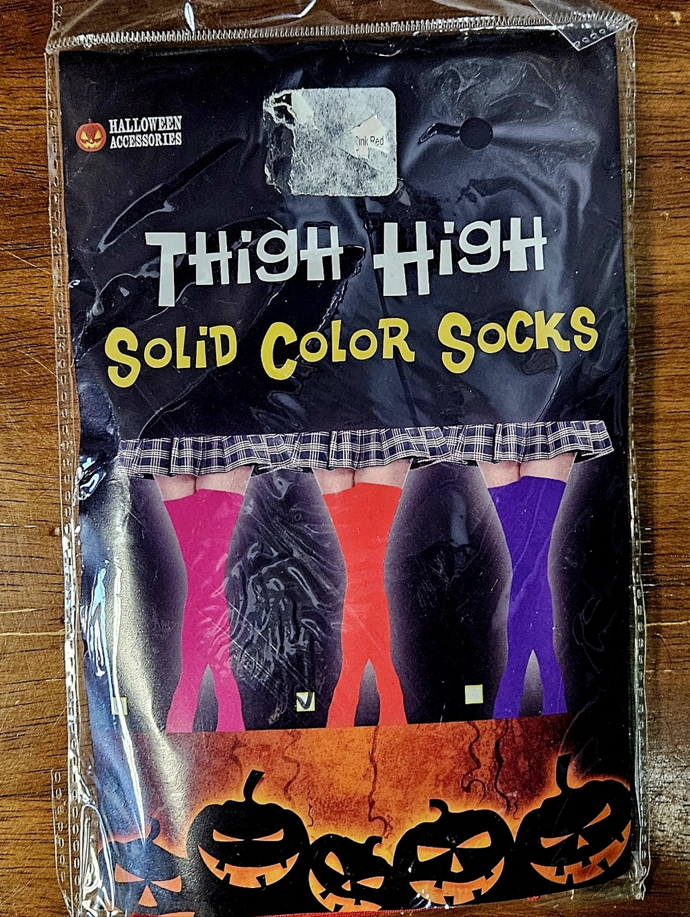Red Thigh High Socks 1 Pair